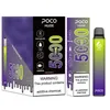 미국 창고 5000 퍼프 전자 담배 원래 메쉬 코일 Poco 거대한 일회용 Vape 펜 충전식 15ML 8 색 장치 최신 증기 펜