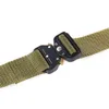 أحزمة رجالية العسكرية التكتيكية حزام سبيكة مشبك حزام عالية الجودة نايلون التدريب في الهواء الطلق متعددة الوظائف الجندي 125 سنتيمتر