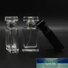 30ml dos homens de perfume dos homens frasco de vidro quadrado recarregável atomizador preto frasco de vidro transparente11