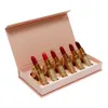 6 шт. / Установить Drop Ship Makeup Matee Set Box Christmas Подарок См. Sheer Ruby Woo Chili Red Pipstick