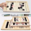 Fast Sling Puck Paced Wooden Table Hockey Winner Interactive Chess Board Toys For Adult Children Desktop Battle Game