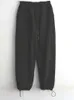 Pantaloni da uomo Gamba con coulisse Leggings regolabili Tubo dritto Abiti da lavoro larghi Hip Hop Tempo libero Jogging Chiusura pantaloni sportivi grandi