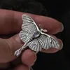 Naszyjniki wisiorek Vintage Moth Naszyjnik Motyl Kryształowy Łańcuch Dla Kobiet Party Oświadczenie Biżuteria Kołnierz