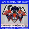 Injectie Mold Backings voor Suzuki GSX-R1000 GSXR1000 K5 2005-2006 Oranje Blauwe Carrosserie 26NO.24 GSXR 1000 cc 1000cc 05 06 GSXR-1000 2005 2006 Motorfiets OEM BODYS