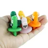 Pickle Carp Cap Bubble avec des capuchons en silicone résistant Accessoires pour fumer Quartz Banger Nails Pipes à eau en verre Dab Rig