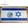 Maccabi Haifa FC sur le drapeau d'Israël 3 * 5ft (90cm * 150cm) Drapeaux en polyester Bannière décoration volant maison jardin Cadeaux de fête