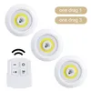 Emergency Lights 3W COB LED Wireless Remote Control Light Super Bright Dimble Garderob Night Lamp Home Bedroom Closet Kitchen