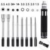 Steel 8 in 1 Screwdriver Set RC Repair Tool Kit Hexagon Socket for RC Car Drone Plane Hex Philip Spanner Socket Hexagonal N09 19 211110