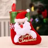 Décorations de Noël Santa Claus chaussettes de haute qualité légère de grande capacité de Noël de Noël Pendre Sac cadeau de forme xDH0090