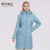 MIEGOFCE printemps manteau femmes coupe-vent à capuche longueur moyenne femmes manteau longue haute qualité remplissage veste femmes chaud Parka 210819