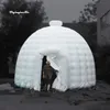 Tente de dôme gonflable de publicité blanche personnalisée de 5m / 6 m / 8 m portable air gonfler igloo avec ventilateur pour les événements de fête et de mariage