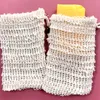 Wholesale Natural Exfoliating Mesh Soap Saver brushes Bubble Blister Mesh Foaming Bag Pouch Holder For Shower Bath And Drying 9*14cm