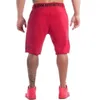 Summer New Cotton Men Shorts Gyms Calf długość fitness swobodne joggery czerwone szorty sportowe kulturystyki