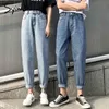 Hoge taille jeans vrouw plus size straat stijl elastische denim broek katoen losse gecoate vintage gewassen vriendje 210809