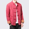 Ethnic Clothing Chinese Style Winter Cotton Padded Clothes Men's Button Tang Jacket Retro Hanfu Traditional