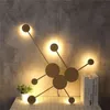 Modern ferro lâmpada de parede lâmpada de parede sala de estar quarto de cabeceira branca branca pintada na iluminação interna wandlamp industrial 510724