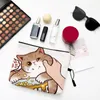 Śliczna torba do makijażu dla kota z wzorem drukowania Workazj na podróż do woreczku dla kobiet kosmetyki 220218290W