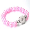 Colorful Beads Snap Bracelet Diy Charms Bangle Fit 18mm Snap Buttons Jewelry For Wome jllxFu