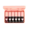 Lip gloss 6pcs rossetto liquido set di cosmetici a tazza antiaderente con velluto opaco idratante di lunga durata