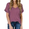 Zomer Luipaard Dames Extra grote T-shirt V-hals Korte Mouw T-shirt Tops Dames Plus Size Fashions Casual Tee Shirt Femme 210608