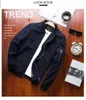 Men's Jackets Business Solid Fashion Coat Mens Casual Slim Stand Collar Men Bomber Jacket Arrival Spring Autumn