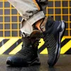 Çelik Burun Ayakkabıları Anti-Smashing Delinme Korumalı Yumuşak Işık Konforlu Yıkılmaz Koruyucu Çizme Sneaker Nefes 210312