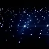 3x6m اللون الأزرق-أبيض LED Star Star Curtain Party Decoration Cloth Backdrop مع DMX512 Controller for Wedding Event256N