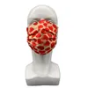 成人カップル保護マスク使い捨てバレンタインデー3レイヤフィルター快適な愛の心カラフルな印刷マスク防塵防風JY1037