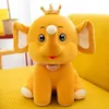 40 CM Korona Słoń Lalka Pluszowa Zabawki Miękkie Zwierzęta Lalki Dzieci Prezent Wysokiej Jakości Nadziewane Zabawki Prezenty Urodzinowe