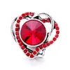 Vente en gros de mode coeur strass gingembre bouton pression fermoir résultats de bijoux femmes hommes rouge bleu rose Zircon charmes 18 MM métal boutons pression fournisseur d'usine