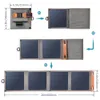 ChoeTech 14W Solarladegerät Wasserdichtes tragbares Sonnenkollektor mit 4 faltbar für Smartphone-Tablet-Kamera Powerbank und Camping-Reisen-Schwarz