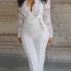 Women's Jumpsuits One Piece For Women Elegant Long Rompers Womens Clothes Jumpsuit Overalls Fashion Fall New Sexy Lace 201007