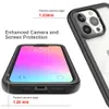 Premium 2in1 Starry Sky Transparent Clear Acrylic Telefon Fodral för iPhone 13 12 Pro Max Mini XR XS X 8 7 6 Plus Samsung S22 S21 Not20 Ultra A22 A13 A82 5G S21 Fe Anti-Slip