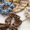 البوهيمي طباعة مرونة العصابات الشعر للنساء بنات bowknot scrunchies عقال العلاقات الشعر ذيل حصان اكسسوارات للشعر