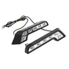 1Pair 유니버설 6LED 자동차 운전 램프 L 모양 안개 12V DRL 주간 달리기 조명 키트 자동차 스타일링 슈퍼 화이트