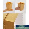 10pc Kraft Paper Popcorn Box Candy Favor Bag Christmas Wedding Decoration Kids Baby Shower Birthday Party Supplies Packaging Box