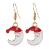 6 Stili Regalo di Natale Serie natalizia Simpatico cartone animato Babbo Natale Elk Bells Luna Orecchini Collana Bracciale Gioielli in quattro pezzi w-01133