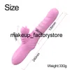 Massagem Vibrador Telescópico Rotating Dildo Aquecimento Vagina Clitóris Estimular ViBartion Masturbador Feminino Adultos Brinquedos Sexuais Para As Mulheres