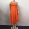 Robe d'été évasée pour femmes, sexy, fente haute, asymétrique, épaule dénudée, dos nu, robe de soirée, mode club, taille haute, robe avec ruban, Y1006