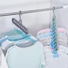 Gancho de roupa clipe organizador organizador organizador espaço economizador multi-porto gancho mágico lenço plástico cabides para roupas