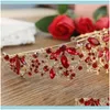 Capelli gioielli gioielli clips barilettes barocche oro oro rosso cristallo rosso cristallo da sposa matrimoni aessories corona di ballo rhinestone