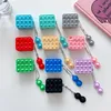 REIVE STRESS POP FIDGET TOYS Push IT Bubble Protective Cases for AirPods Pro 1 2 Decompression Silicone