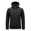 Män vinter varmt varumärke Vattentät jacka Män Autumn Outwear Tjock huva Parkas Coat Casual Fashion Slim Parkas Jacket Men 211023