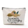 NewSummer Time Fresh Cosmetic Bag Impermeable Algodón Lino Viajes Artículos de tocador Bolsas de almacenamiento EWF7592