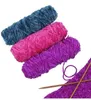 1PC 100g Chenille Tricoté BabySoft Épais DIY Fil Velours BluePink À Tricoter Chunky Laine Artisanat Chandail Encombrant Crochet Fil en gros Y211129