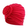 Beanie/Skull Caps Twisted Braided India Women's Bandanas 2021 Solid Color Hijab Cap Muslim Fashion Turbans For Women Headwear