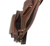 Shoulder bag Genuine Leather Men Vintage Crazy Hight Quality horse Messenger Crossbody Male Leisure Sling Chest Pack