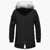 Winter Jacket Men Thicken Warm Parkas Men Casual Long Outwear Hooded Collar Jackets Coats Parkas Hombre Invierno Drop 210818