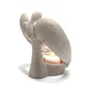 Uchwyty świec Żywicy Anioł Posiadacza Angels Candleholder Tealight Beavent Gift Decor