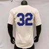 Sandy Koufax Jersey 1958 Creme White With 1ST WS Patch 1955 1963 1981 Hampa-Grå Svart Mode Blå Fans Player Brooklyn Grey Storlek S-3XL